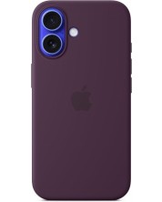 Калъф Apple - Silicone Case, iPhone 16, MagSafe, Plum -1